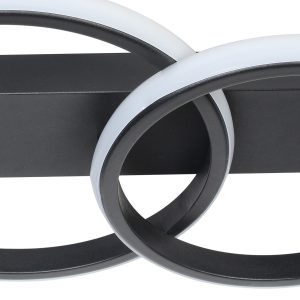 Φωτιστικό οροφής LED 20W 41Χ27Χ7 εκ. μαύρο με controller - GLOBOBOX 602169