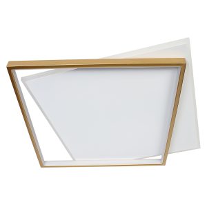 Φωτιστικό οροφής LED 68W 50Χ46Χ5 εκ. χρυσό με controller - GLOBOBOX 602174