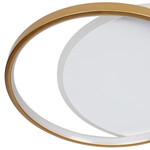 Φωτιστικό οροφής LED 53W 46Χ39Χ5,5 εκ. χρυσό με controller - GLOBOBOX 602176