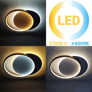 Φωτιστικό οροφής LED 53W 46Χ39Χ5,5 εκ. χρυσό με controller - GLOBOBOX 602176