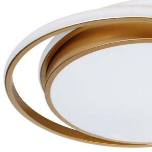 Φωτιστικό οροφής LED 63W 52Χ49Χ6 εκ. χρυσό με controller - GLOBOBOX 602180