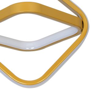 Φωτιστικό οροφής LED 24W 24Χ22Χ27 εκ. χρυσό - KESKOR 458546