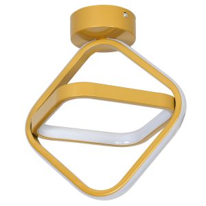 Φωτιστικό οροφής LED 24W 24Χ22Χ27 εκ. χρυσό - KESKOR 458546