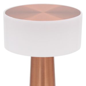 Πορτατίφ μεταλλικό LED επαναφορτιζόμενο (USB) Φ9Χ21 εκ. Ροζ Χρυσό - KESKOR 67968