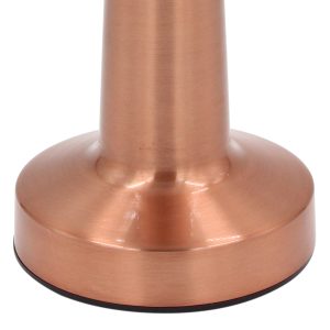 Πορτατίφ μεταλλικό LED επαναφορτιζόμενο (USB) Φ9Χ21 εκ. Ροζ Χρυσό - KESKOR 67968