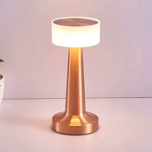 Πορτατίφ μεταλλικό LED επαναφορτιζόμενο (USB) Φ9Χ21 εκ. Ροζ Χρυσό - KESKOR 67968