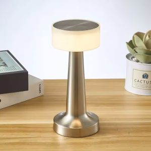 Πορτατίφ μεταλλικό LED επαναφορτιζόμενο (USB) Φ9Χ21 εκ. Ασημί - KESKOR 67969