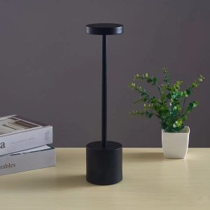 Πορτατίφ μεταλλικό LED επαναφορτιζόμενο (USB) Φ8Χ34,5 εκ. Μαύρο - KESKOR 67973