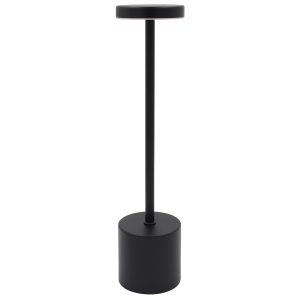 Πορτατίφ μεταλλικό LED επαναφορτιζόμενο (USB) Φ8Χ34,5 εκ. Μαύρο - KESKOR 67973