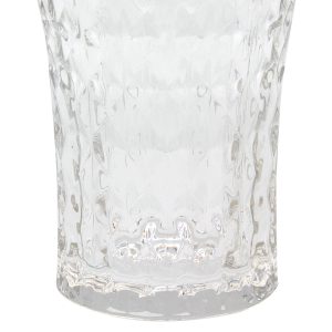 Ποτήρια νερού τεμ. 6 γυάλινα 260 ml Φ8,2Χ12,2 εκ. με ανάφλυφο σχέδιο - KESKOR 68554