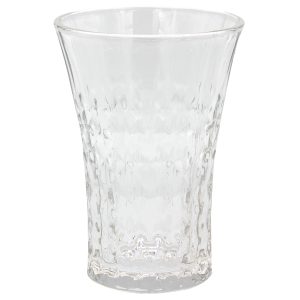 Ποτήρια νερού τεμ. 6 γυάλινα 260 ml Φ8,2Χ12,2 εκ. με ανάφλυφο σχέδιο - KESKOR 68554