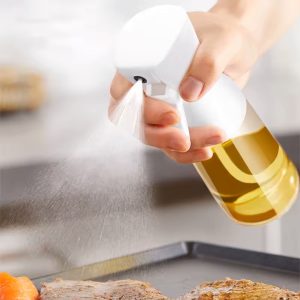Δοχείο λαδιού σπρέι γυάλινο Φ5,7Χ22 εκ. 220 ml λευκό - KESKOR 42649-1