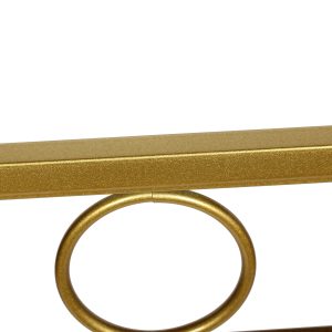 Κονσόλα μεταλλική 80Χ33Χ70 εκ. χρυσή με καθρέπτη - KESKOR 93587-2