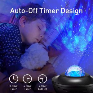 Πορτατίφ επιτραπέζιο LED με ηχείο, bluetooth, laser και φωτορυθμικό - KESKOR 67977