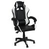Πολυθρόνα γραφείου GAMING 64Χ55Χ111-121 εκ. με PU μαύρο λευκό - KESKOR 101-3015-2