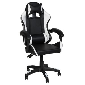 Πολυθρόνα γραφείου GAMING 64Χ55Χ111-121 εκ. με PU μαύρο λευκό - KESKOR 101-3015-2