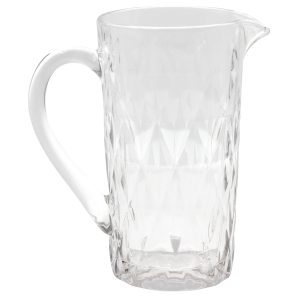 Κανάτα γυάλινη 1000 ml 18Χ10,8Χ20 εκ. με ανάγλυφο σχέδιο - KESKOR 61365