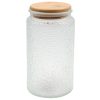 Βάζο αποθήκευσης γυάλινο 950 ml Φ9,5Χ18 εκ. με ξύλινο καπάκι - KESKOR 61373