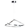Φωτιστικό κρεμαστό LED 50W 57Χ28Χ18-82 εκ. Χρώμιο με κρύσταλλα - KESKOR 8552-01