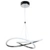 Φωτιστικό κρεμαστό LED 50W 45Χ45Χ8-90 εκ. Χρώμιο - KESKOR 577893