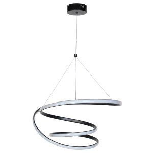 Φωτιστικό κρεμαστό LED 80W Φ52Χ28-95 εκ. Μαύρο - KESKOR 577897