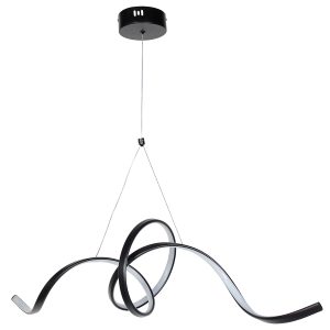 Φωτιστικό κρεμαστό LED 50W 100Χ25Χ23-80 εκ. Μαύρο - KESKOR 577899