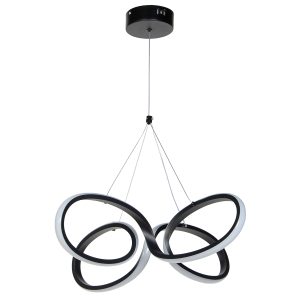 Φωτιστικό κρεμαστό LED 50W 41Χ41Χ15-80 εκ. Μαύρο - KESKOR 577901