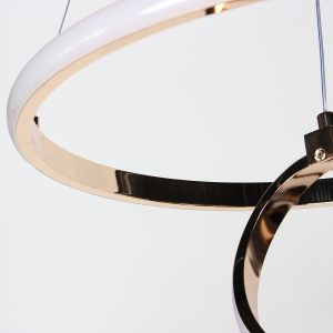 Φωτιστικό κρεμαστό LED 48W Φ40Χ38-100 εκ. Χρυσό - KESKOR 577903