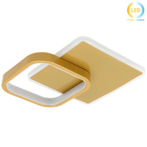 Φωτιστικό οροφής LED 24W 31Χ25Χ6 εκ. χρυσό - KESKOR 458536-2