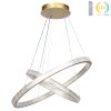 Φωτιστικό κρεμαστό LED Φ40-Φ60 εκ. 244W χρυσό με controller - KESKOR 868468