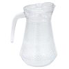 Κανάτα γυάλινη 1400 ml 16Χ13Χ20 εκ. με ανάγλυφο σχέδιο και πλαστικό καπάκι - KESKOR 61383