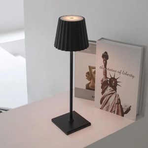 Πορτατίφ μεταλλικό LED επαναφορτιζόμενο (USB) Φ10Χ37 εκ. Μαύρο - KESKOR 68101