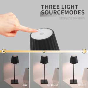 Πορτατίφ μεταλλικό LED επαναφορτιζόμενο (USB) Φ10Χ37 εκ. Μαύρο - KESKOR 68101