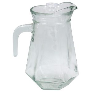 Κανάτα γυάλινη 1100 ml 15Χ12Χ20 εκ. με πλαστικό καπάκι - KESKOR 61393