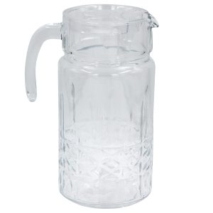 Κανάτα γυάλινη 1600 ml 16Χ12Χ23,5 εκ. με πλαστικό καπάκι - KESKOR 61394