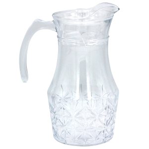 Κανάτα γυάλινη 1500 ml 19Χ13Χ25 εκ. με πλαστικό καπάκι - KESKOR 61395