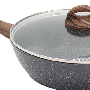 Τηγάνι με πυρίμαχο καπάκι αντικολλητικό Ν28 με κεραμική επίστρωση πέτρας - TNS 03-950-3171
