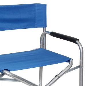 Καρέκλα σκηνοθέτη παραλίας μεταλλική πτυσσόμενη 60Χ47Χ79 εκ. μπλε με τραπεζάκι - KESKOR 91331