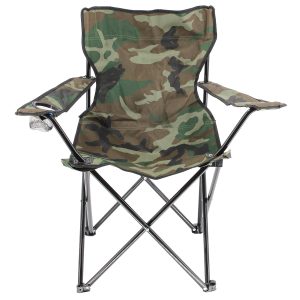 Πολυθρόνα μεταλλική πτυσσόμενη παραλίας - Camping 78Χ48Χ81 εκ. με θέση για ποτήρι - KESKOR 91315-8