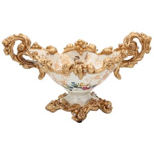 Κουπ διακσομητικό Polyresin 35Χ18Χ20 εκ. Γόνδολα Floral - KESKOR 66000
