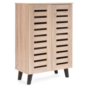 Παπουτσοθήκη - ντουλάπι μελαμίνης 60X34X90 εκ. με 2 πόρτες και 3 ράφια Sonoma - HP 12010968