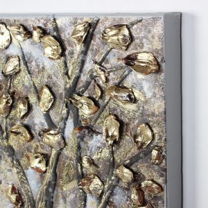 Πίνακας τοίχου καμβά χειροποίητος με ελαιογραφία 120Χ60 εκ. ανάγλυφος - KESKOR 82570-2