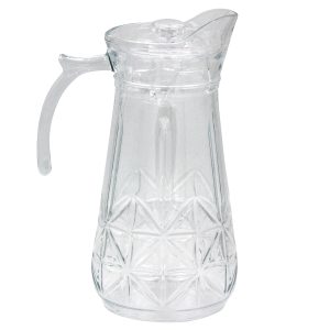 Κανάτα γυάλινη 1700 ml 17Χ13Χ26 εκ. με πλαστικό καπάκι - KESKOR 61401