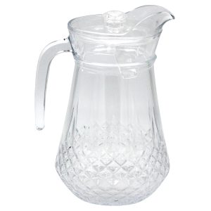 Κανάτα γυάλινη 1400 ml 15Χ12Χ22 εκ. με πλαστικό καπάκι - KESKOR 61404