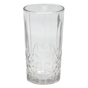 Ποτήρια νερού γυάλινα τεμ. 6 280 ml Φ6,8Χ12,5 εκ. με ανάγλυφο σχέδιο - KESKOR 61406